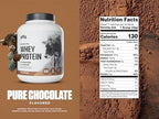 Levels Grass Fed Whey Protein Powder, No Artificials, 24G of Protein, Pure Chocolate, 5LB