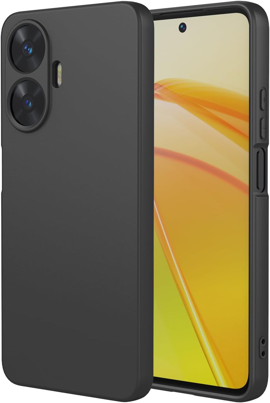 Liquid Silicone Case Compatible with Realme C55,Gel Rubber Full Body Protection Shockproof Cover Case Drop Protection Cases for Realme C55 (G)