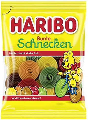 HARIBO Candy | HARIBO Colorful Snails | HARIBO Gummies | HARIBO Gummi Candy | 5,6 Ounce Total