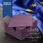 Plum Beverage Napkins, 2-Ply Disposable Paper Napkins-Bar, Cocktail, Weddings, Birthday, EU Made, (300 Count)