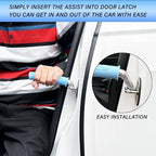 2 Pack Car Door Handle for Elderly Car Handle Assist Portable Vehicle Support Handle for Easy Sit to Stand Assistance Auto Cane for Seniors and Handicapped Supports Up to 450 Pounds