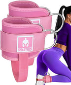 Sparthos Kickback Ankle Straps [Flamingo Pink] x Sparthos Waist Trimmer Belt [Size Large]