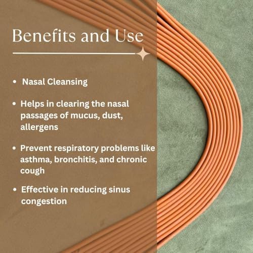 CHARMAURA Sutra Neti Rubber String – Size 3 – Advanced Yogic Nasal Cleansing (Set of 10) for Detox & Pranayama Practice