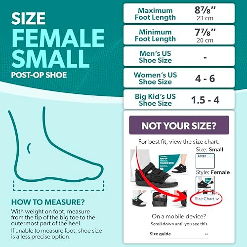 BraceAbility Post Op Shoe - Adjustable Orthopedic Medical Walking Boot for Broken Foot, Broken Toe, Stress Fracture and Injuries, Universal Cast Shoe for Men and Women After Foot Surgery (S - Female)