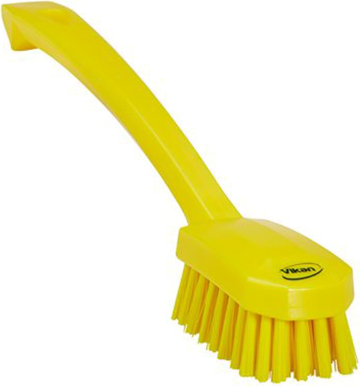 Vikan 30886 Brush,Utility,Medium,10.2",PP/PBT,Yellow