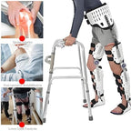Articulated Knee Orthosis Immobilizer, Professional Hip-Knee-Ankle-Foot Orthosis with Walking Boot, Knee Support Brace, Leg Support for Walking (Both)