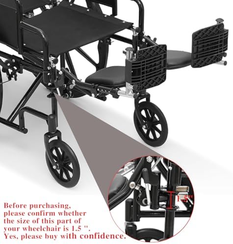 Wheelchair Lift Leg Rest，Wheelchair Foot Rest，Drive Wheelchair Parts ，for Standard Wheelchairs（1pair）