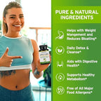TRIO NUTRITION Apple Cider Vinegar Capsules with Green Tea - Natural Sugar Free Apple Cider Vinegar Pills with the Mother for Body Cleanse, Immune, Weight Management & Metabolism Booster*