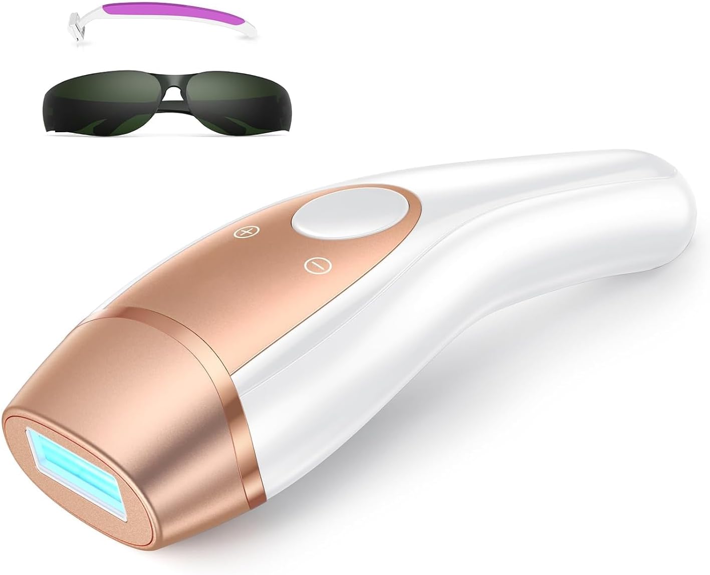 IPL Laser Hair Removal for Women, 41°F Ice-Cooling Contact for Painless Hair Removal, 21J Energy 99% Hair Reduction in 2 Sessions, At-Home Hair Removal Device for Legs, Armpits, Facial, Bikini Line