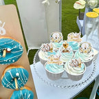 Ercadio 40 PCS Edible First Holy Communion Cupcake Toppers Dove Cross God Bless and Baptism Cupcake Picks First Communion Theme Baby Shower Birthday Party Cake Decorations