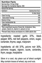 The Gourmet Collection Spice Blends Roasted Garlic and Red Bell Pepper Blend - Garlic Powder Seasoning for Cooking - Salt Free - Seafood, Meat, Eggs.