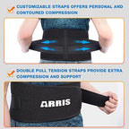 Gel Ice Pack for Back, ARRIS Back Ice Wrap with Support Belt for Pain Relief, Flexible Hot Cold Therapy Back Brace for Waist, Lower Lumbar, Injuries, Sciatic Nerve…