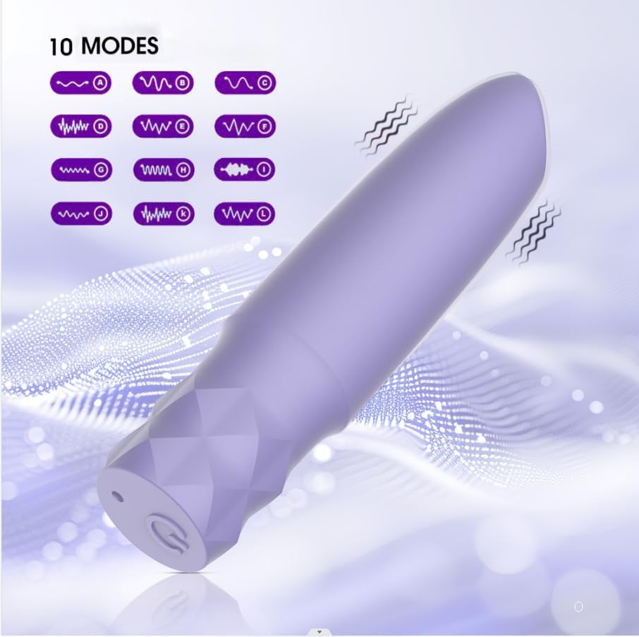 10 Modes Quiet Powerful Handheld Electric Tool，Handheld Personal Back Massage Rod Travel Portable Soft Silicone LP12025