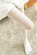 SurBepo Women Fishnet Hollow Out Knitted Patterned Thick Warm Stockings Tights Vertical Strips Pantyhose For Female