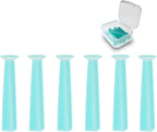 6PCS Hard Contact Lens Remover Tool with Storage Box Eye Care Inserts Removes Reusable Suction Cup Remover Contact Plunger Eye Contact Remover for RGP/OK/Hard Lenses