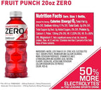 POWERADE ZERO Fruit Punch, 20 fl oz, 8 Pack