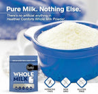 Healthier Comforts Whole Milk Powder | Shelf Stable | Kosher, Gluten Free, Non-GMO, Hormone and Antibiotic Free | Perfect for Shakes, Smoothies, Coffee Creamer, Baking | Made in USA (12oz)