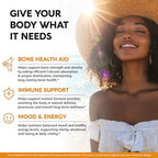 Vitamin D3 K2 - Vitamin D3 10000 iu & K2 120 mcg - Immune & Mood Support, for Bone & Teeth Health - with Zinc, Vitamin C & B12 - Highly Bioavailable - For Men & Women - Made in USA, 120 Softgels