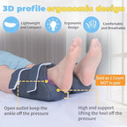 3D Heel Protectors Bed Sore Pillow Cushion for Pressure Sores,Foot Pillows Support Boot for Bedridden Patients Supplies, Ankle Pillow heel Protector for Heel Pain (Navy 1 piece)