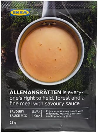 Ikea ALLEMANSRATTEN Cream Sauce Mix Packets for Meatballs 28g - Set of 5