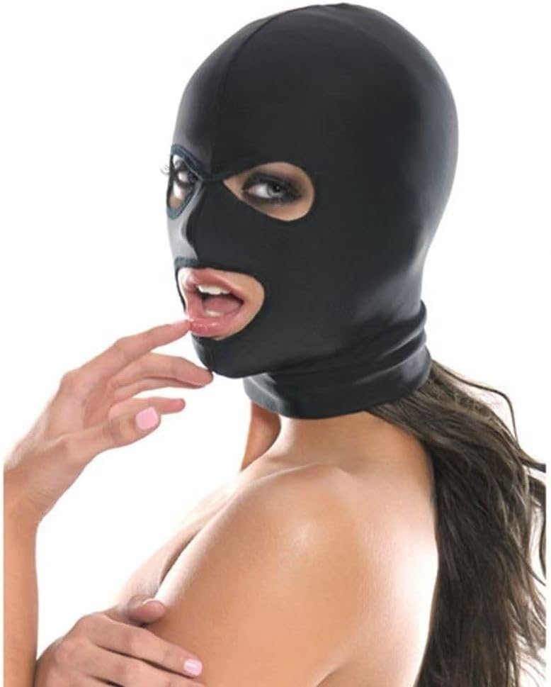 Breathable Zentai Hood Full Face Cover Mask Open Eye Mouth Headgear Grim Cosplay Roleplay Prank Carnival Hood Mask