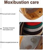 1 Set Scraping jar Wooden Moxibustion Pot Moxa Massage Tool Chinese Moxa Supplies Moxibustion Bundle Manual Massage Tools Bamboo Tube Control Household