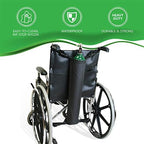 NYOrtho Oxygen Tank Holder for Wheelchair - D & E Cylinder Carrier Bag with Adjustable Straps - Heavy Duty, Waterproof, Easy to Clean Oxygen Cylinder Bag - Fits Standard Wheelchair Size (16"-20")