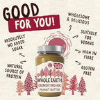 Whole Earth Organic Crunchy Peanut Butter, 340 g