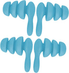 Yardwe Waterproof Soundproof 2 Pairs Hearing Protection Earbuds for Studying Swimming Bathing Blue
