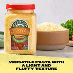 RiceSelect Couscous, Moroccan-Style Wheat Couscous Pasta, Non-GMO, 26.5-Ounce Jar, (Pack of 1)