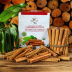 Premium Organic Ceylon Cinnamon Sticks - 1 LB (454g), True Ceylon, USDA Certified, Non-GMO, Gluten-Free, Pure Sri Lankan Cinnamon for Cooking & Baking