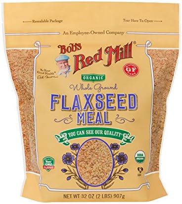 Bob's Red Mill Organic Flaxseed Meal, 32oz (Pack of 4) - Non GMO, Vegan, Paleo Friendly, Keto Friendly, Kosher
