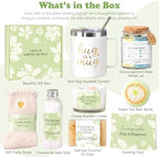 Self Care Get Well Soon Gift Baskets for Women, 8pcs Christian Birthday Gifts for Women Inspirational Christmas Ideas for Mom Her Friend, Care Package After Surgery Thinking of You Sympathy Box