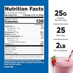 Nutricost Whey Protein Concentrate (Strawberry Milkshake) 2LBS - Gluten Free & Non-GMO