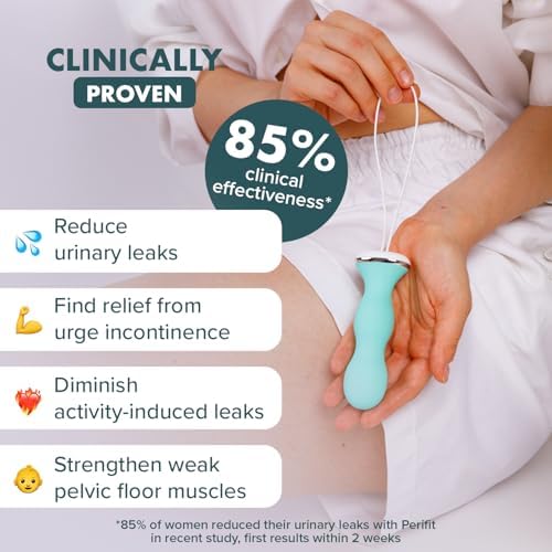 Perifit - Pelvic Floor Exerciser with App | Kegel Trainer | Strengthen Your Pelvic Floor, get Better Bladder Control, Stronger Pelvic Support (Green)