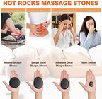 Hot Stones Massage Warmer Kit, 9Pcs Hot Stones Massage Set Portable Hot Stone with Heater, Hot Rocks Basalt Massage Stones for Home Spa Warming Therapy Relaxing