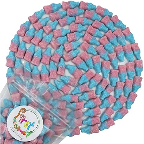FirstChoiceCandy Sour Mini Gummy Soda Bottles (Bubble Gum, 2 Pound)
