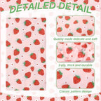 100 Pcs Strawberry Paper Napkins Set Disposable Summer Fruit Paper Napkins Pink for Berry Sweet Strawberry Decoration Catering Event Birthday Summer Party Supplies