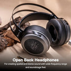 Linsoul Kiwi Ears Altruva Over Ear Headphone, Hi-Fi 50mm Dynamic Driver Monitoring (BlackGrey) Tripowin Nova Monitor Headphone Cable, Over-Ear Wired(4.4mm, Black)