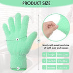 Patelai 4 Pairs Microfiber Plant Dusting Gloves Reusable Leaf Dust Cleaning Glove Mittens for Plants House Cleaning Car Blinds(Green, Dark Blue, Yellow, Purple)