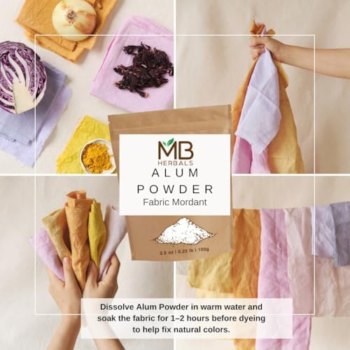 MB Herbals Alum Powder 100 Gram (3.5 oz) | Deodorant | After Shave | Leather Fabric and Paper Mordant | External Use Only
