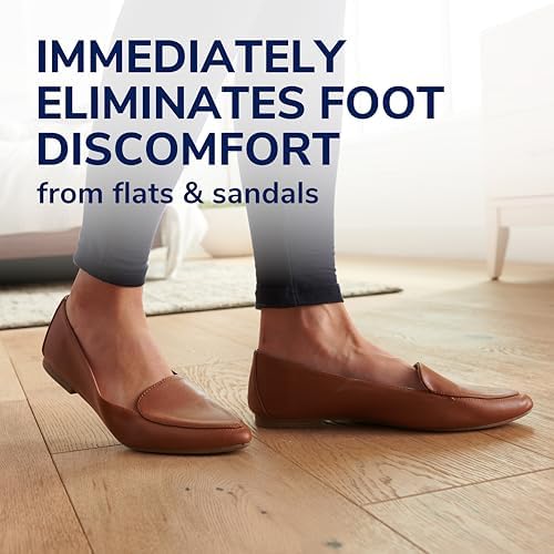 Dr. Scholl's Love Your Flats & Sandals 3/4 Length Insoles, All-Day Comfort, Relieve & Prevent Shoe Discomfort, Absorbs Shock, Arch Support