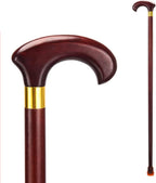 Wooden Walking Canes with Rubber Tip，Natural Wood Walking Stick，Solid Wood Cane for Seniors，Balancing Lightweight Cane，Comfortable T Handles (Size : 85cm/33in)