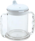 NRS Healthcare Wide Base Two Handled Mug with Lid