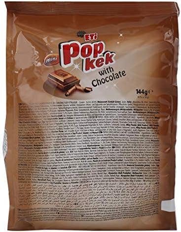 Eti Popkek Mini Cake With Chocolate, Turkish, Pack of 3 x 8 Mini Cakes