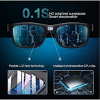 COTIA 0.1 Seconds Smart Photochromic Polarized Men's Sunglasses for Driving and Riding Day and Night Fishing Sun Glasses