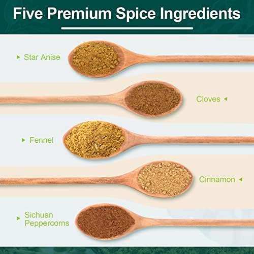 Soeos Chinese Five Spice 1 Ounce, Five Spice Powder, Five Spice Chinese Seasoning Non-GMO, Non-irradiated, No preservatives, No MSG