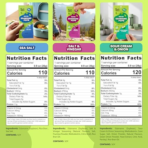Crunchy Roasted Edamame Beans Snack (Variety Flavor 10 Pack) Healthy High Protein Snacks for adult and Kids, Gluten free, Low Carb, Keto Vegan Japanese Snacks