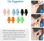 5 Pairs Sleep Earplugs,Silicone Ear Plugs for Sleeping Noise Cancelling,Soft Reusable Ear Plugs,Small Earplugs for Sleep,Travel EarPlugs with EarPlug Case(Pink,Black,Blue,Orange,Green)