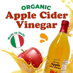 Food To Live Organic Apple Cider Vinegar, 1 L – Raw Italian Natural Vinegar with the Mother, Unfiltered, Unpasteurized, Non-GMO, Vegan, Glass Bottle (Pack of 2)